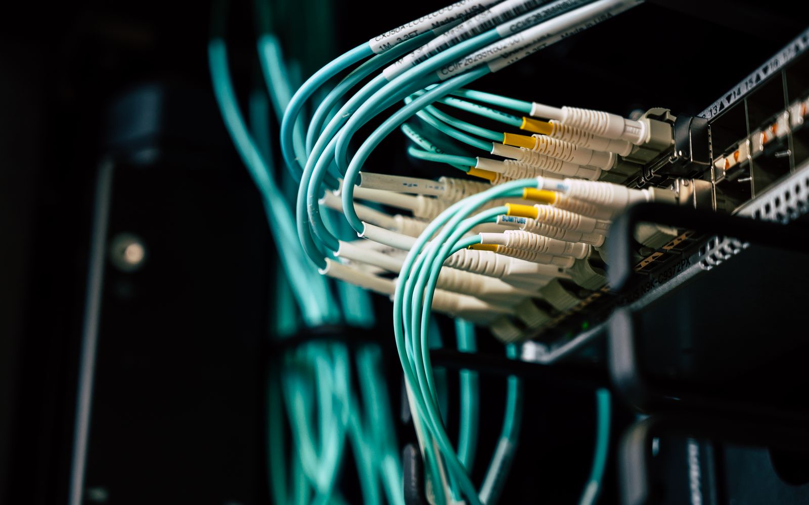 Fiber-optic patch panel and LC connectors